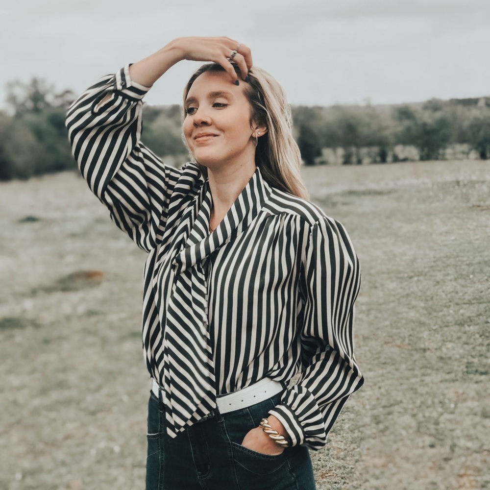 Striped Vintage Blouse